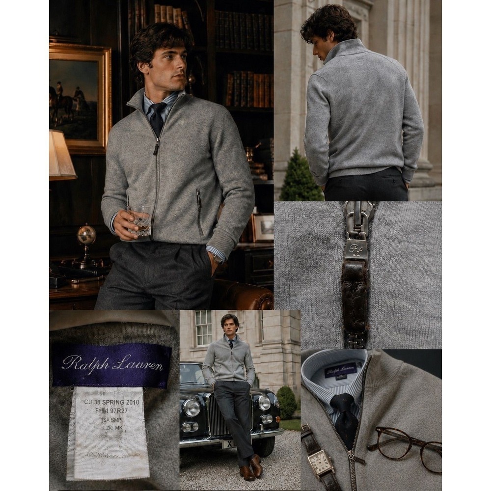 *Pin Hole* Ralph Lauren Purple Label SAMPLE Spring 2010 Sweate PTP 19- 22 Luxury